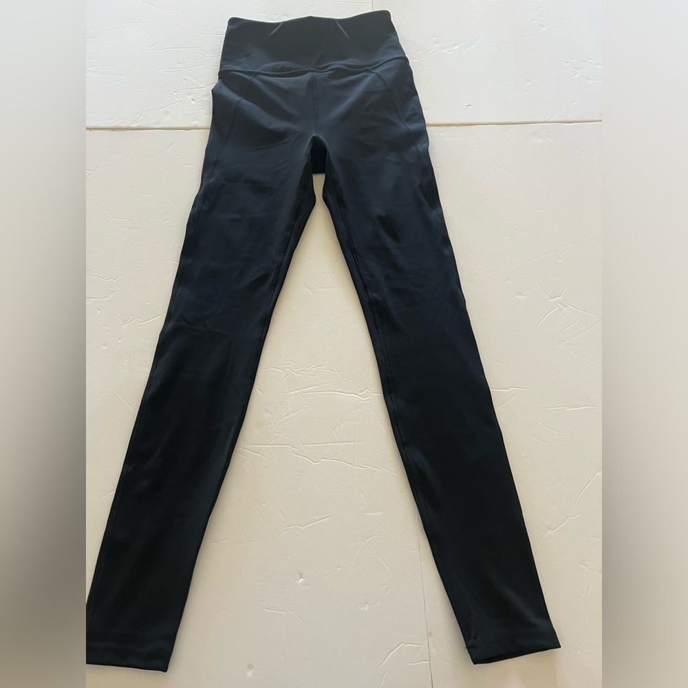 Savage X Fenty Leggings Black High Rise Pull On Size S 4/6 Full length Yoga NWOT